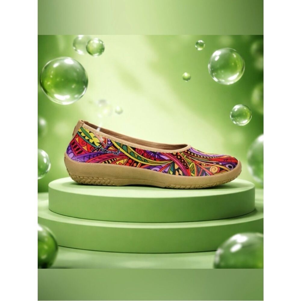NIB A’rcopedico Women’s Lolita Art Edition Slip On Ballet Flat Walking - Size 7
